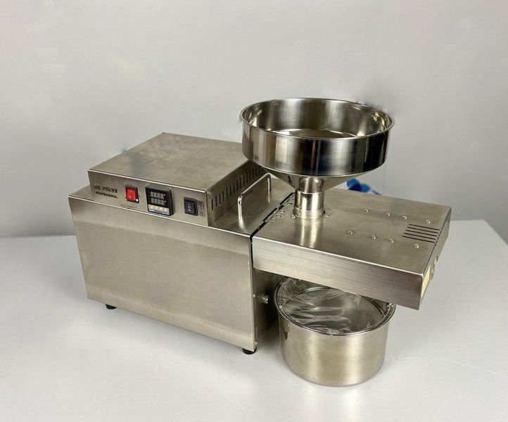Маслопрес (прес для олії) шнековий Dulong TN 1500W (10-15 л/год) з термостатом для холодного віджиму олії 041207 фото